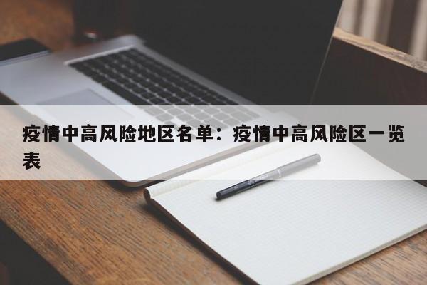 疫情中高风险地区名单:疫情中高风险区一览表